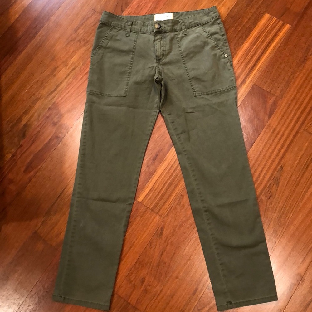 Army green casual pant